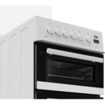 Beko EDG507W 50cm Twin Cavity Gas Cooker with Gas Hob – White