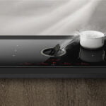 Elica Switch RC 83cm Recirculating Vented Induction Hob in Black Glass