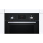 Bosch HHF113BA0B 59.4cm Built In Electric Single Oven With 3D Hot Air – Black