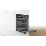 Bosch HHF113BA0B 59.4cm Built In Electric Single Oven With 3D Hot Air – Black