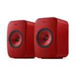 KEF LSX II Active Bookshelf Speaker System in Red