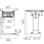 Elica NT-ALPHA 78cm Vented Induction Hob