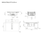 Elica Fit XL 80cm Vented Induction Hob