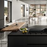 Elica NT-UNPLUG-BK-DO Unplugged 90cm Duct Out Vented Induction Hob in Black Steel