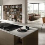 Elica NT-UNPLUG-BK-DO Unplugged 90cm Duct Out Vented Induction Hob in Black Steel