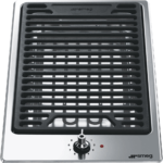 Smeg PGF30B 30cm Domino Lava Stone Grill