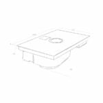 Elica Switch RC 83cm Recirculating Vented Induction Hob in Black Glass