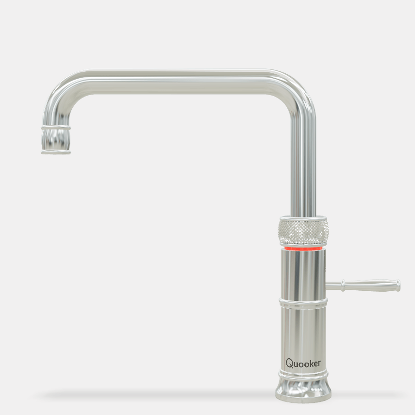 Quooker Classic Fusion Square with COMBI Tank & CUBE in Chrome KDH