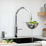 Quooker Fusion Round with COMBI Tank & CUBE in Gold