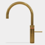 Quooker Fusion Round with COMBI Tank & CUBE in Gold