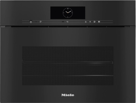 Miele DGC7845 HCX Pro Built In Steam Combi Oven in Obsidian Black