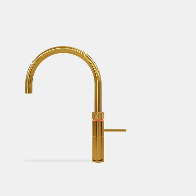 Quooker FNRGLD Fusion Round Boiling Water Tap in Gold