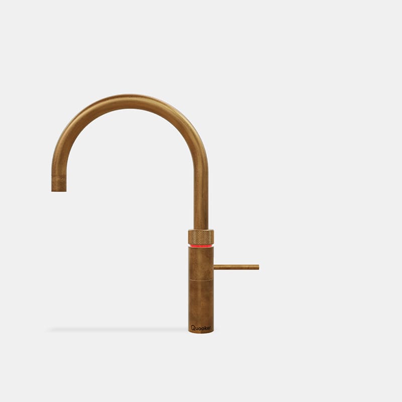 Quooker FNRPTB Fusion Round Boiling Water Tap in Brass