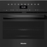 Miele H7440BM Built In Microwave Combi Oven in Obsidian Black