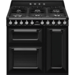 Smeg TR93BL 90cm Range Cooker with Gas Top