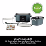 Ninja MC1001UK 8-in-1 Multi Cooker in Sea Salt Grey
