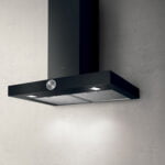 Elica Alpha 60cm Chimney Extractor Hood in Black
