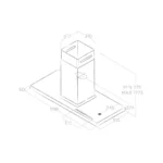 Elica Bio 120cm Island Extractor Hood