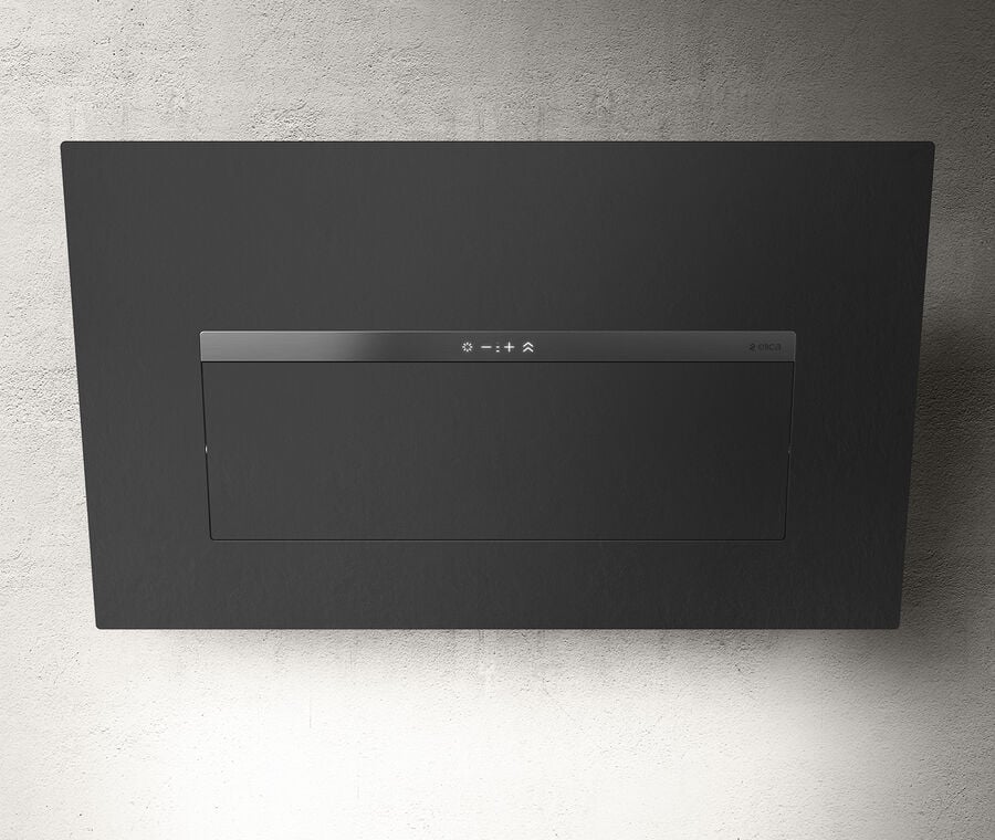 Elica White Bloom S Lux 85Cm Angled Extractor Hood In Dekton