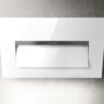 Elica Bloom S Lux 85cm Angled Extractor Hood in White Glass