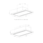 Elica Cloud Seven DO 90cm Ceiling Extractor Hood