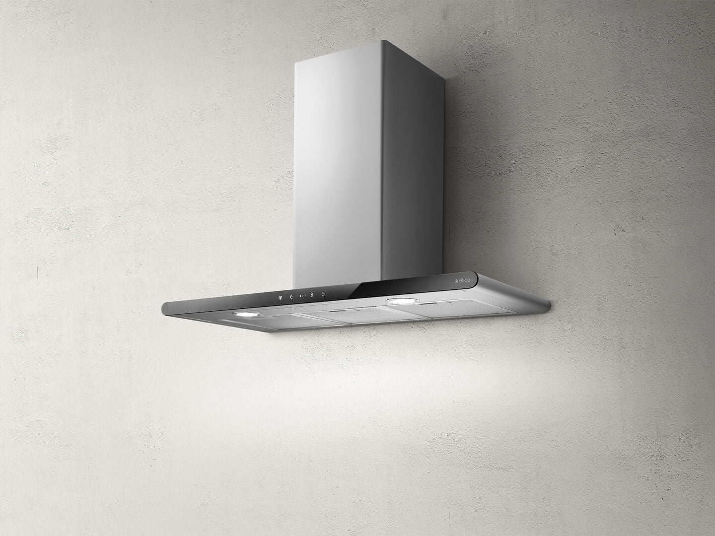 Elica Galaxy LED 80cm Chimney Extractor Hood in Stainless Steel & Black