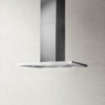 Elica Galaxy LED 90cm Island Extractor Hood in Stainless Steel & White