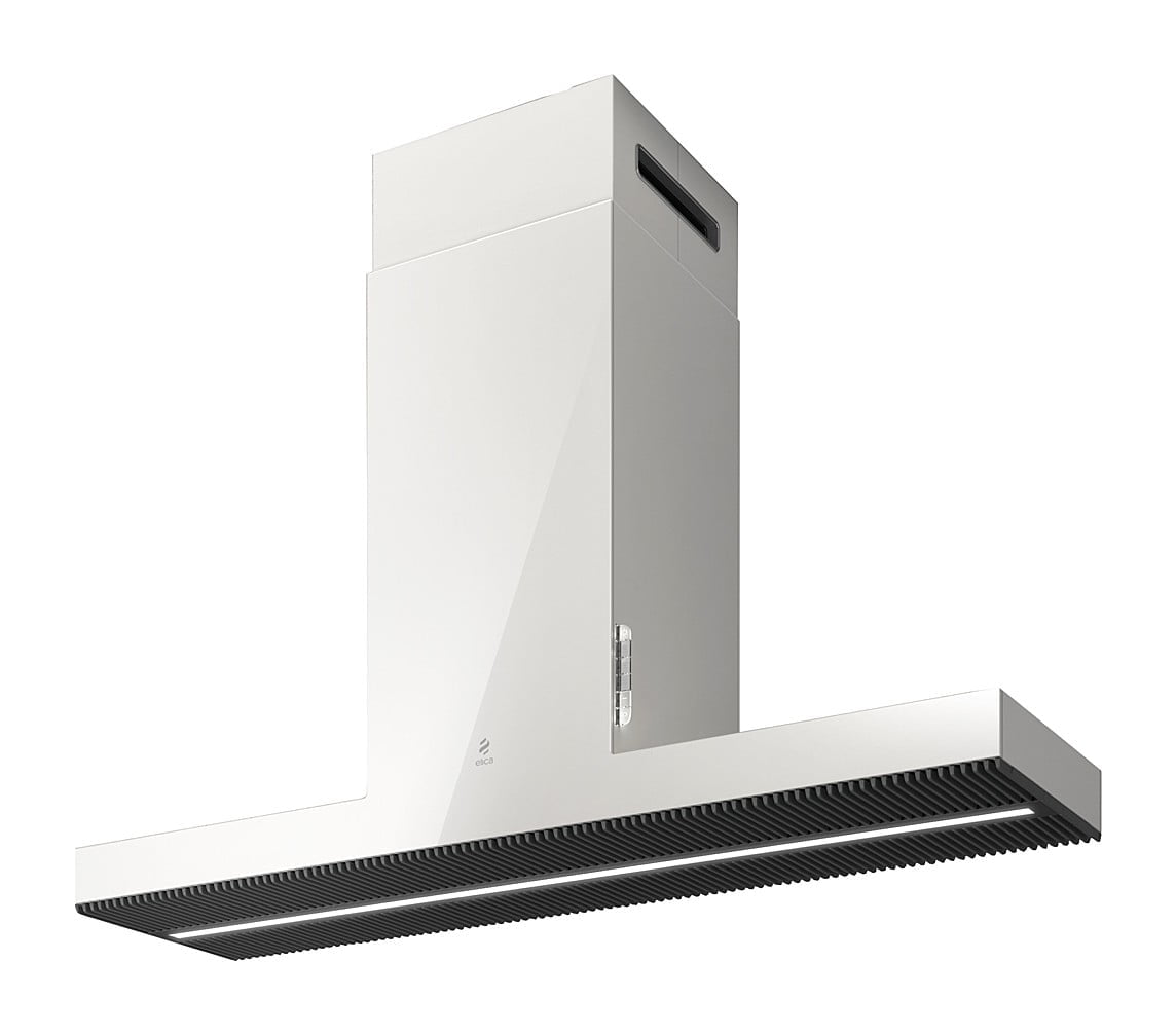 Elica White Haiku 120Cm Island Extractor Hood In