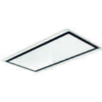 Elica Hilight GLS No Motor 100cm Ceiling Extractor Hood in White Glass