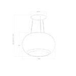 Elica Interstellar 65cm RC Island Extractor Hood in Black Glass