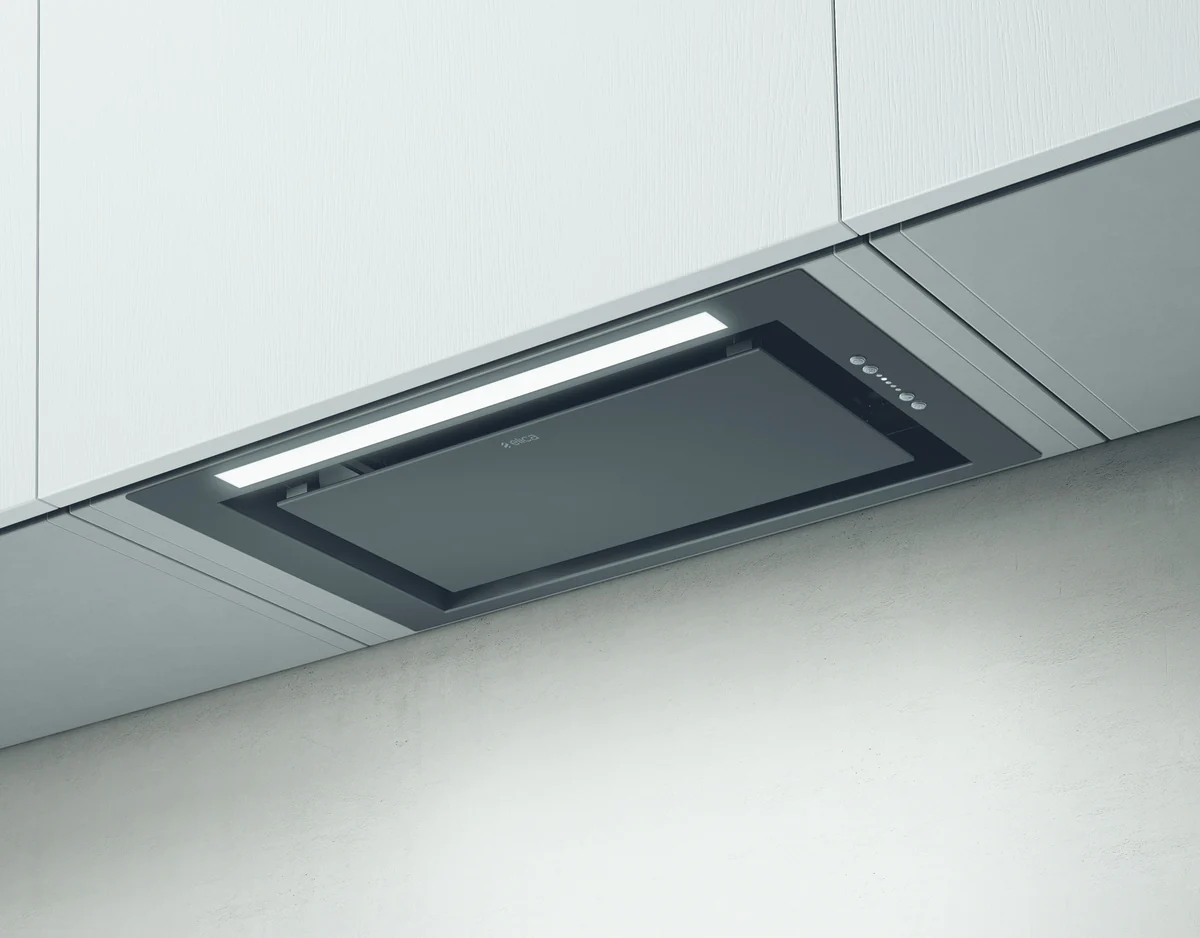 Elica Lane 80cm Built In Extractor Hood in Black