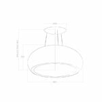 Elica Pearl RC 80cm Island Extractor Hood in Stainless Steel