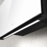 Elica Plat 80cm Built In Wall Extractor Hood in White Glass