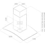 Elica Reef A 90cm Island Extractor Hood