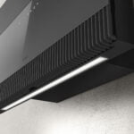 Elica Super Plat 80cm Built In Wall Extractor Hood in Grey Glass