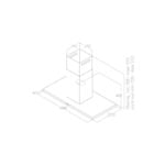 Elica Thin 120cm Island Extractor Hood