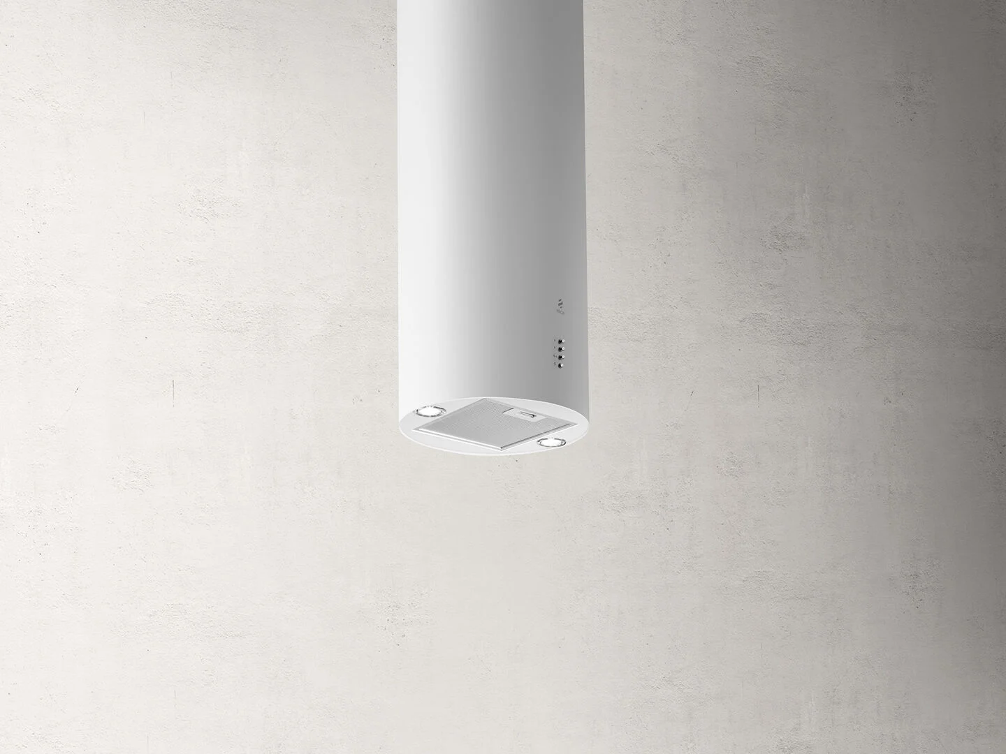 Elica Tube Pro 43cm Island Extractor Hood in White