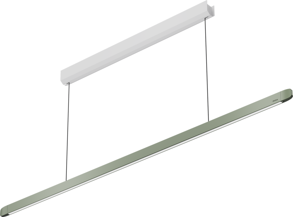 BORA Horizon LHFMG Fixed Pendant Light in Moss Green