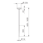 BORA Stars LSASW Surface Pendant Light in Black