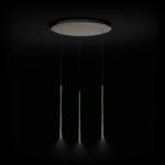 BORA Stars LSZMG 3-Light Circular Pendant Light in Moss Green