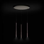 BORA Stars LSZRG 3-Light Circular Pendant Light in Rose Gold