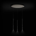 BORA Stars LSZSW 3-Light Circular Pendant Light in Black