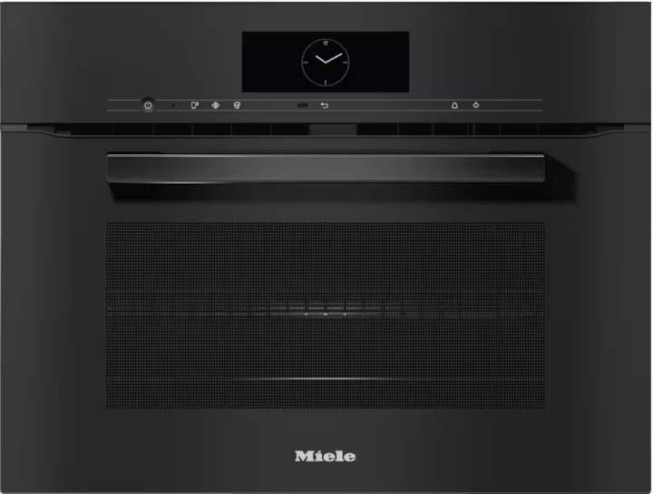 Miele H7840BM Built In Microwave Combi Oven in Obsidian Black