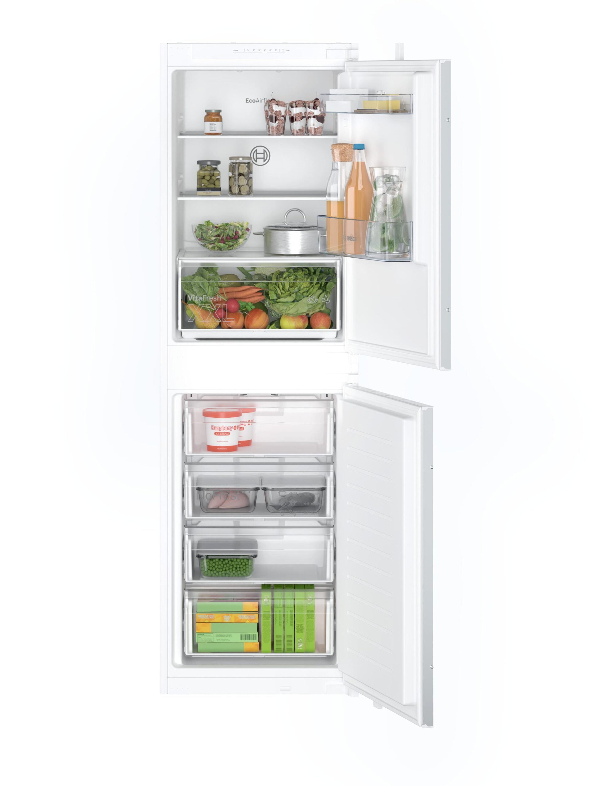 Bosch KIN85NSE0G 54.1cm 50/50 Built-In Frost Free Fridge Freezer &ndash; White