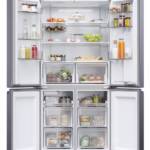 Haier HCR5919EHMB Freestanding Quad Door Fridge Freezer