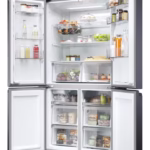 Haier HCR5919EHMB Freestanding Quad Door Fridge Freezer