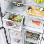Haier HCR5919EHMB Freestanding Quad Door Fridge Freezer