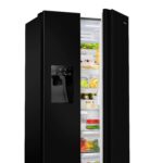 Hisense RS694N4TBE 91cm American Style Fridge Freezer – Black