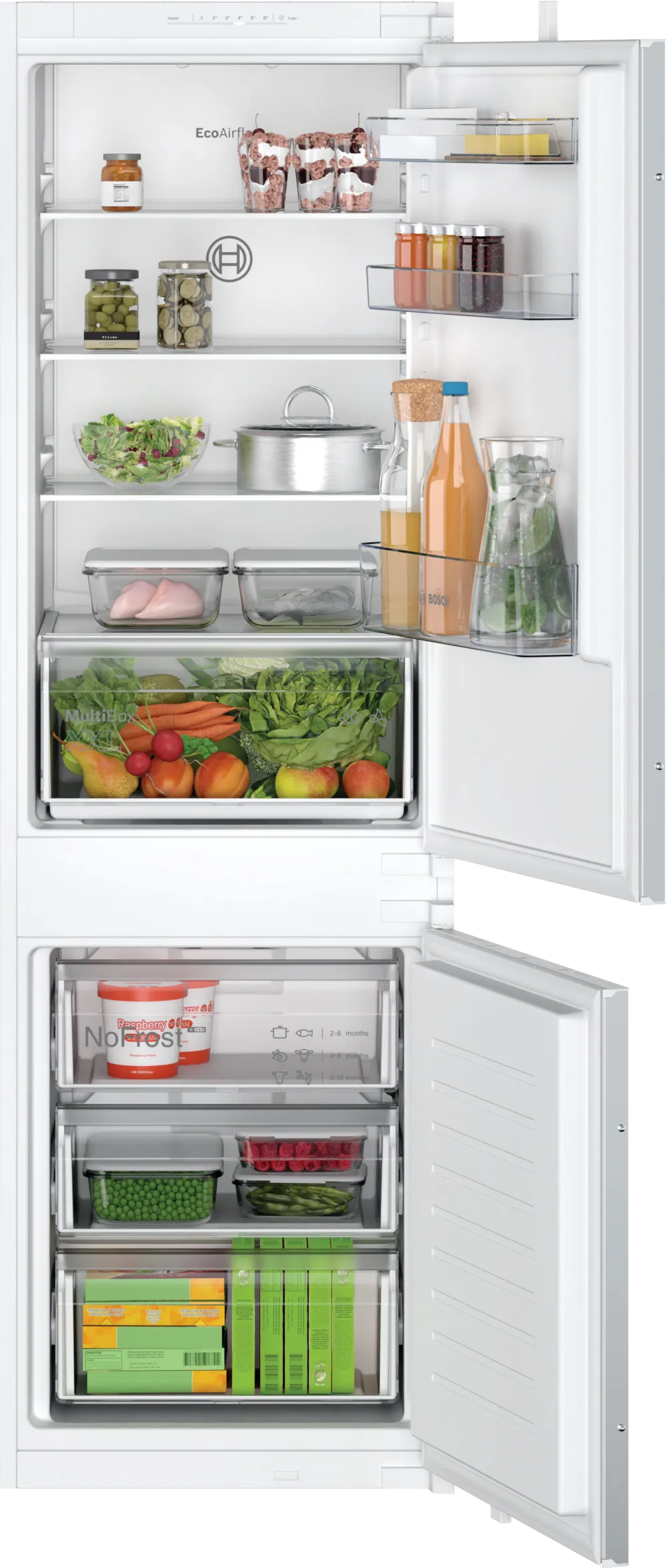 Bosch KIN86NSE0G 177cm Built In Fridge Freezer