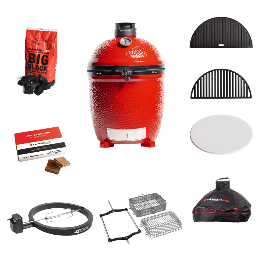 Kamado Joe KJ-ADVEPACK-S3 Classic Joe Grill Series 3 Standalone with Adventurer Pack